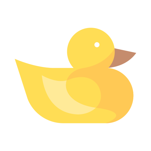 Patito de goma icono gratis