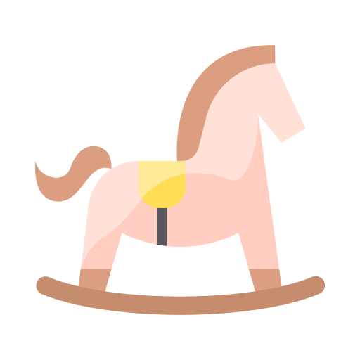 Caballito de madera icono gratis