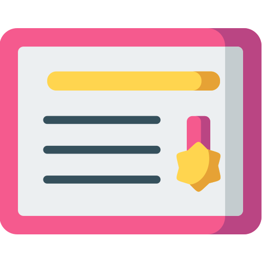 Certificate free icon