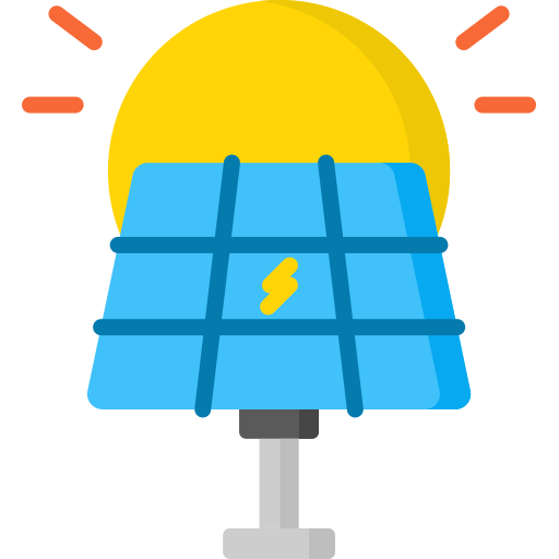 Energía solar icono gratis