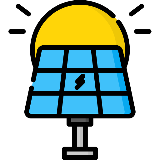 Energía solar icono gratis