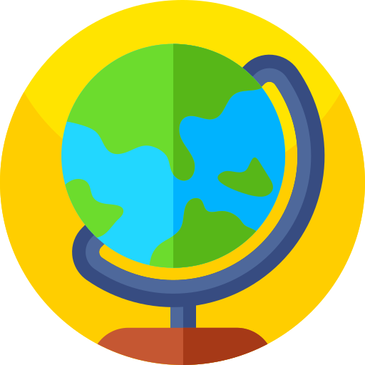 Geografía icono gratis