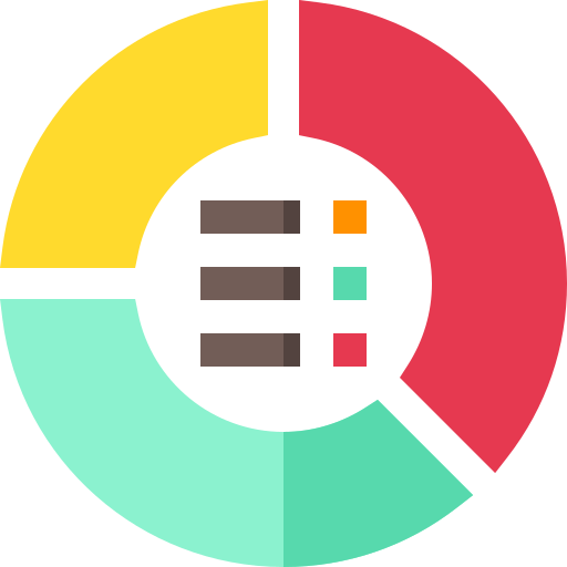 Gráfico circular icono gratis