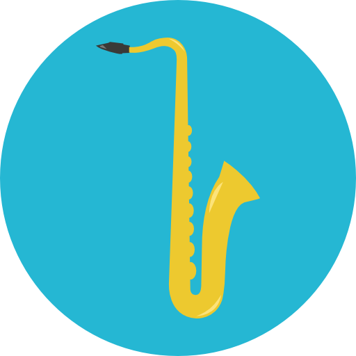 saxofón icono gratis