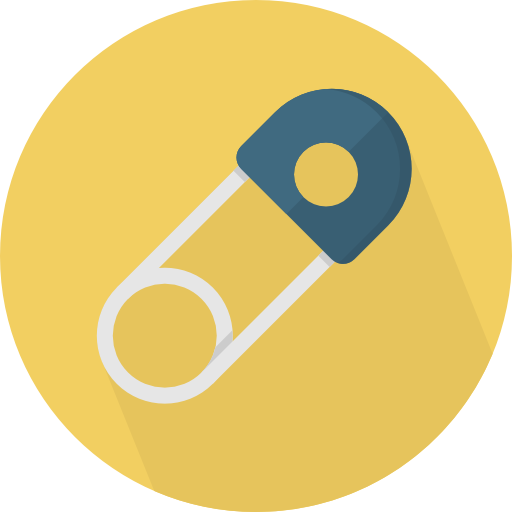 Safety pin free icon Safety pin free icon