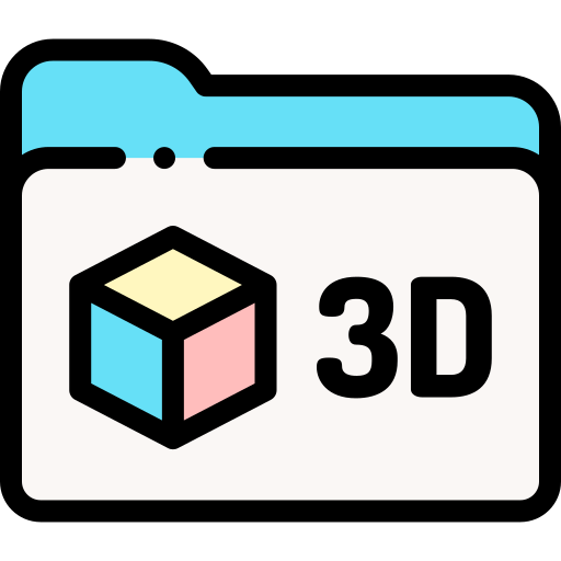 modelo 3d icono gratis