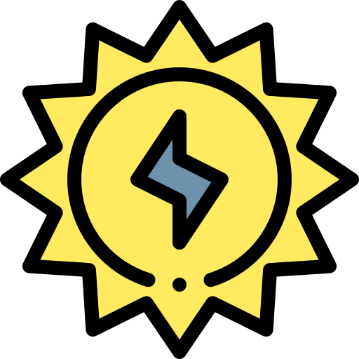 Energía solar icono gratis