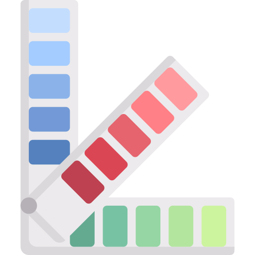 Paleta de colores icono gratis