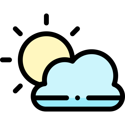 Cloudy Detailed Rounded Lineal color icon