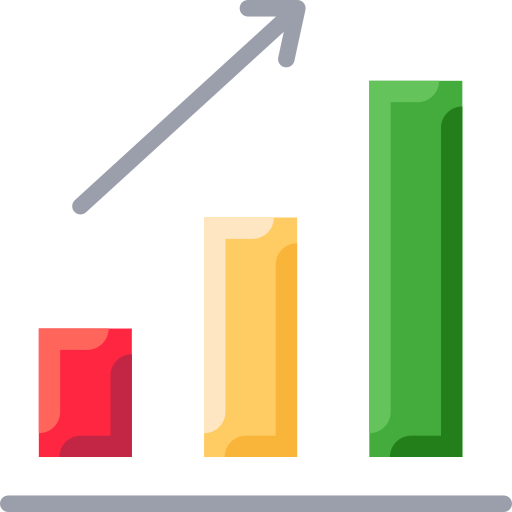 Bar graph SBTS2018 Flat icon