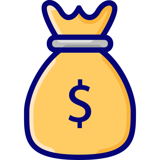 sac d'argent Icône gratuit