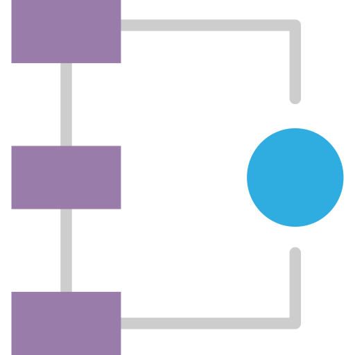 Diagrama de flujo icono gratis