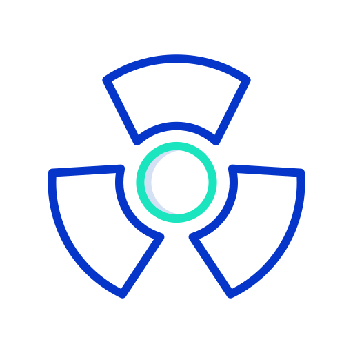 energía nuclear icono gratis