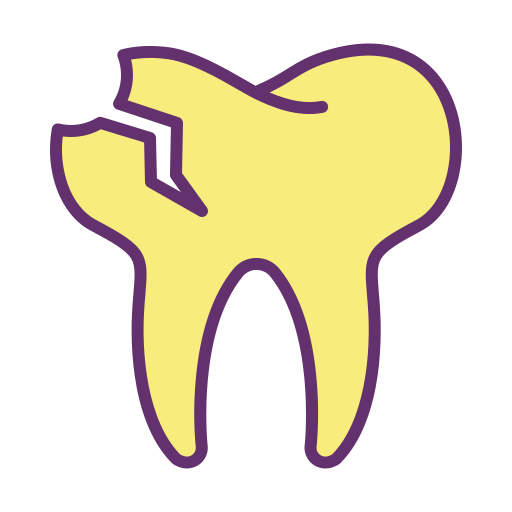 Dente quebrado grátis ícone Dente quebrado grátis ícone