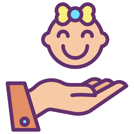 Baby girl free icon