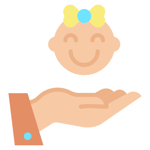 Baby girl free icon