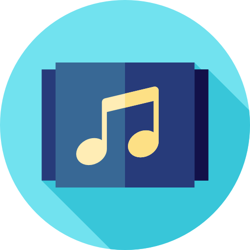 Music Flat Circular Flat icon