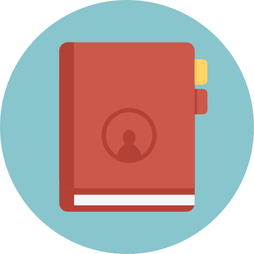 directorio telefónico icono gratis