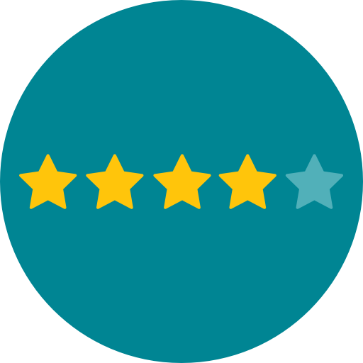 Rating Roundicons Circle flat icon