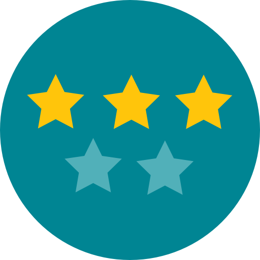 Rating Roundicons Circle flat icon