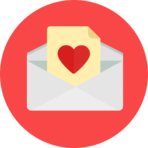 Love Letter Roundicons Circle Flat Icon