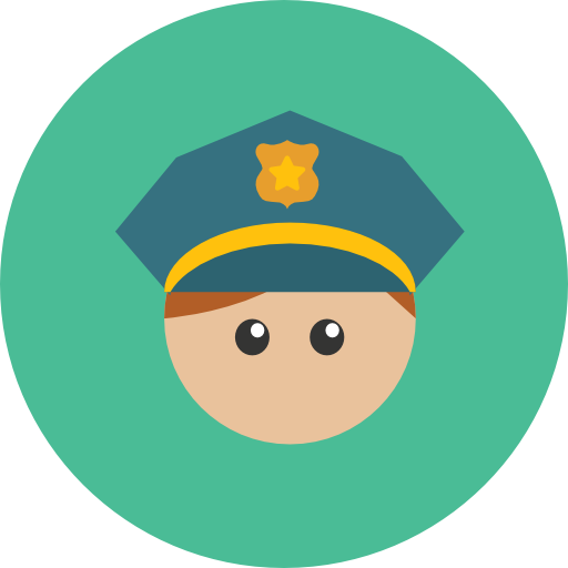 policía icono gratis