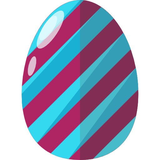 huevo de pascua icono gratis