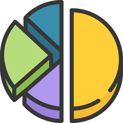 Pie chart free icon