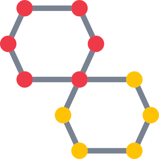 Moléculas icono gratis