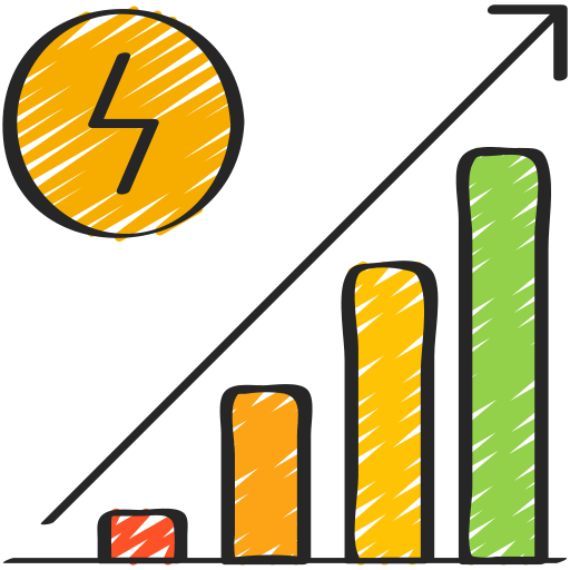 Gráfico de barras icono gratis