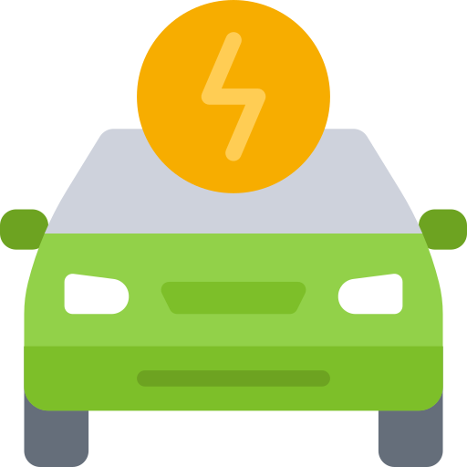 Coche eléctrico icono gratis