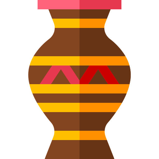 Vase Basic Straight Flat icon