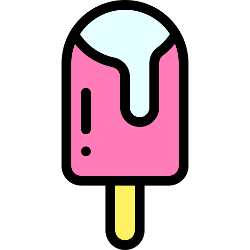 Ice cream Detailed Rounded Lineal color icon