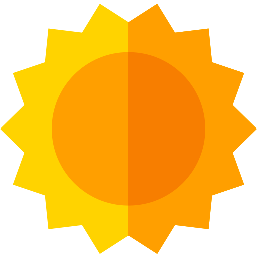 Sun Basic Straight Flat icon