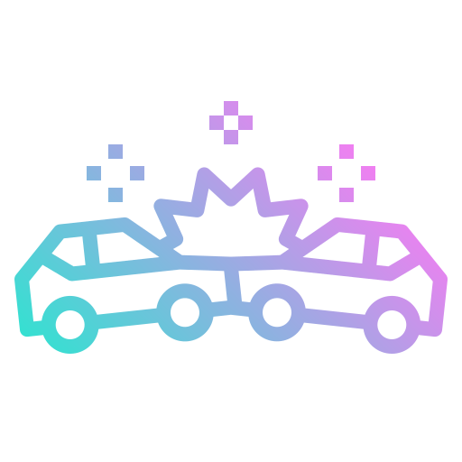 Car crash free icon