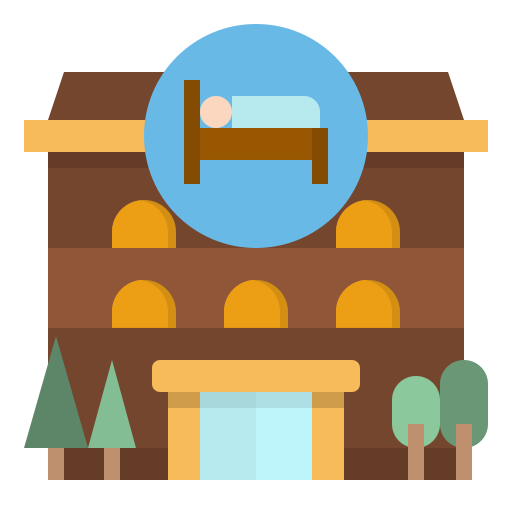 호텔 무료 아이콘