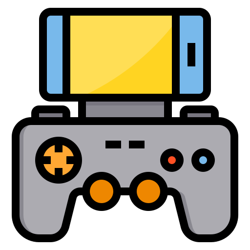 Ícones de jogos de desenho animado elementos de jogo para celular