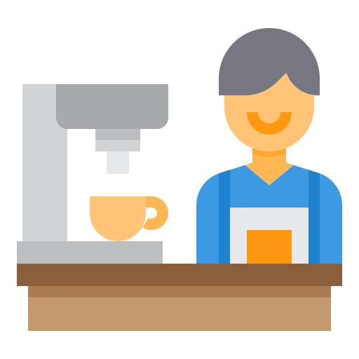 Barista icono gratis