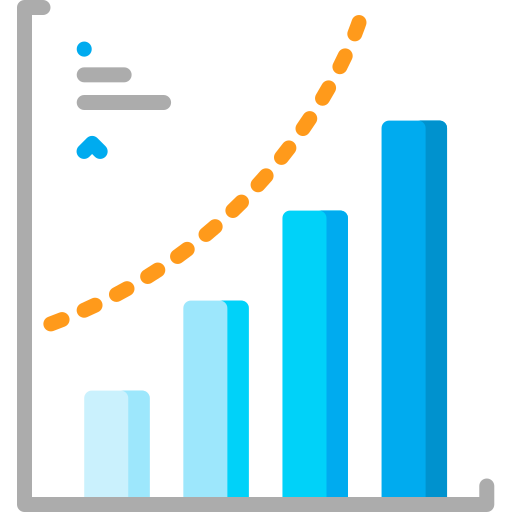 Gráfico de barras icono gratis