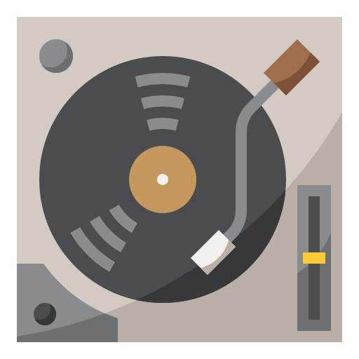 small turntable icon, Stock vector