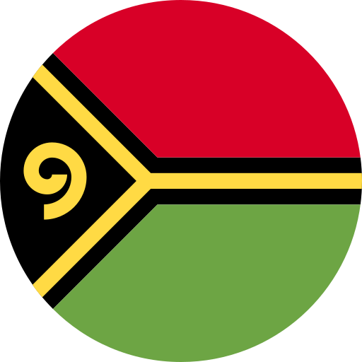 Vanuatu Flags Rounded Icon