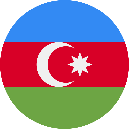 Azerbaijan Flags Rounded Icon   197512 