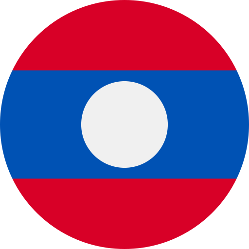 laos Flags Rounded Ícone