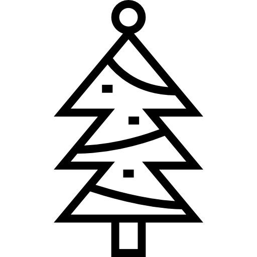 árbol de navidad icono gratis