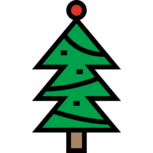 árbol de navidad icono gratis