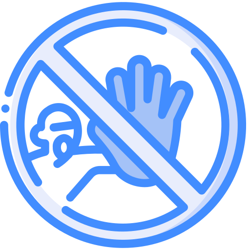 No entry Basic Miscellany Blue icon