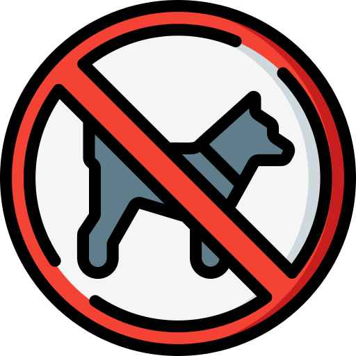 Prohibido mascotas icono gratis