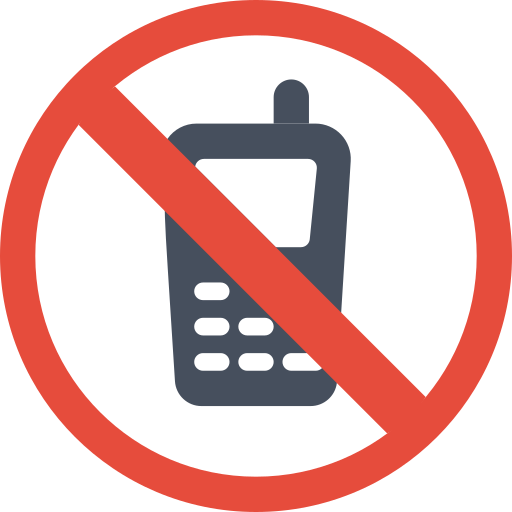 No phones - Free signs icons