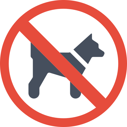 Prohibido mascotas icono gratis