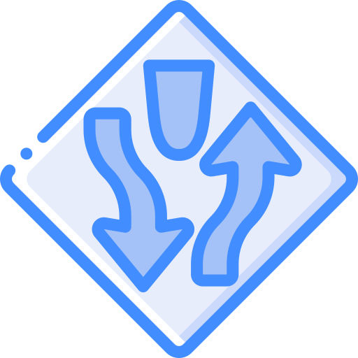 Converging free icon
